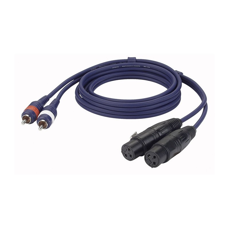 DAP FL25150 FL25 - 2 RCA male L/R to 2 XLR/F 3P